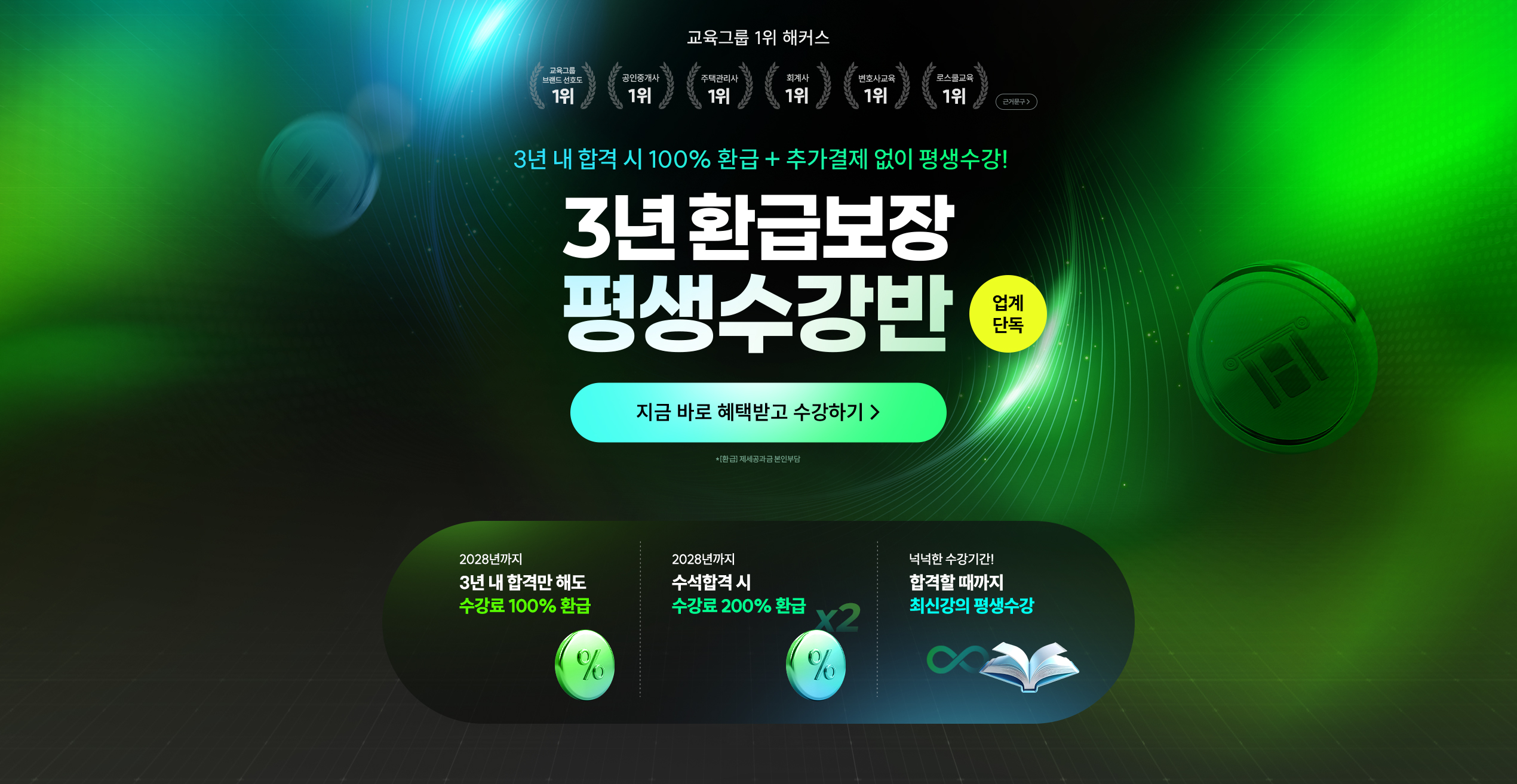 해커스행정사 3년 100% 환급 평생수강반