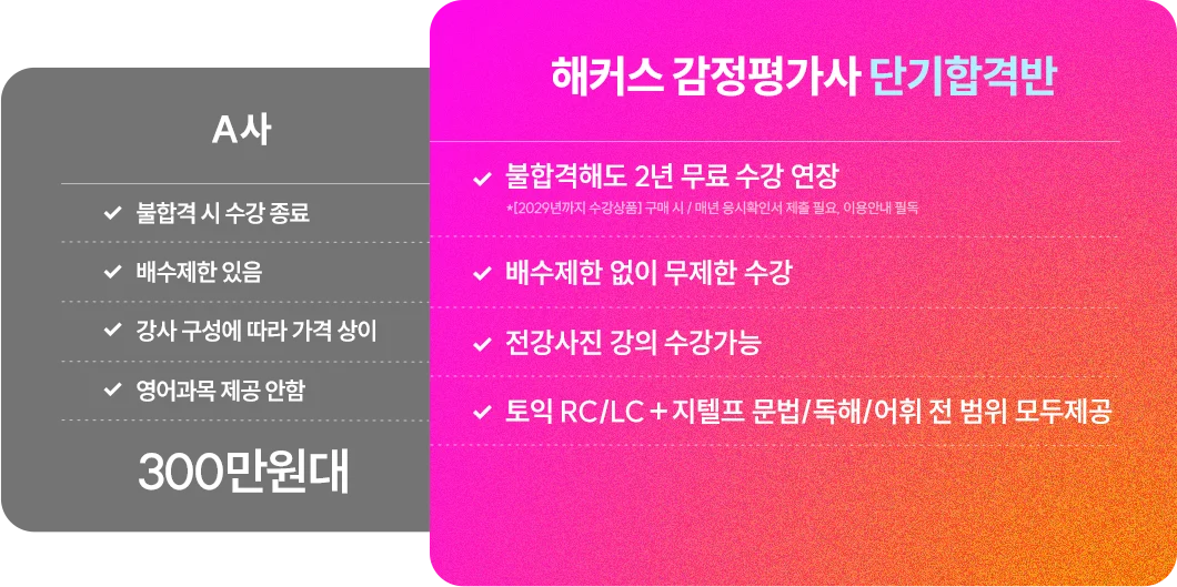 해커스 감정평가사 2027 단기합격반