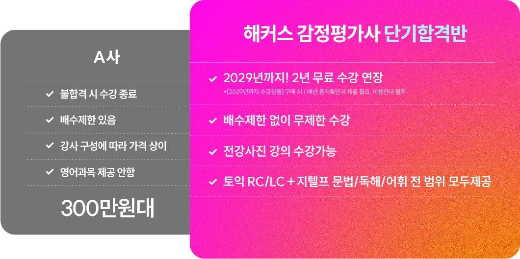 해커스 감정평가사 2027 단기합격반