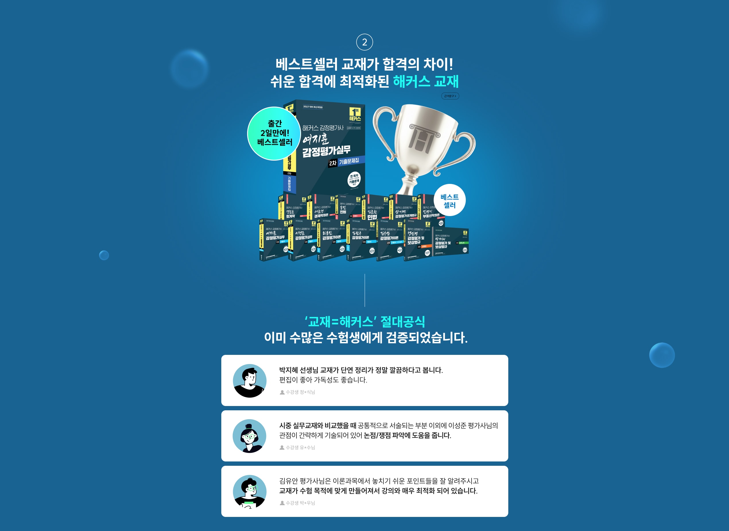 베스트셀러 교재가 합격의 차이! 쉬운 합격에 최적화된 해커스 교재