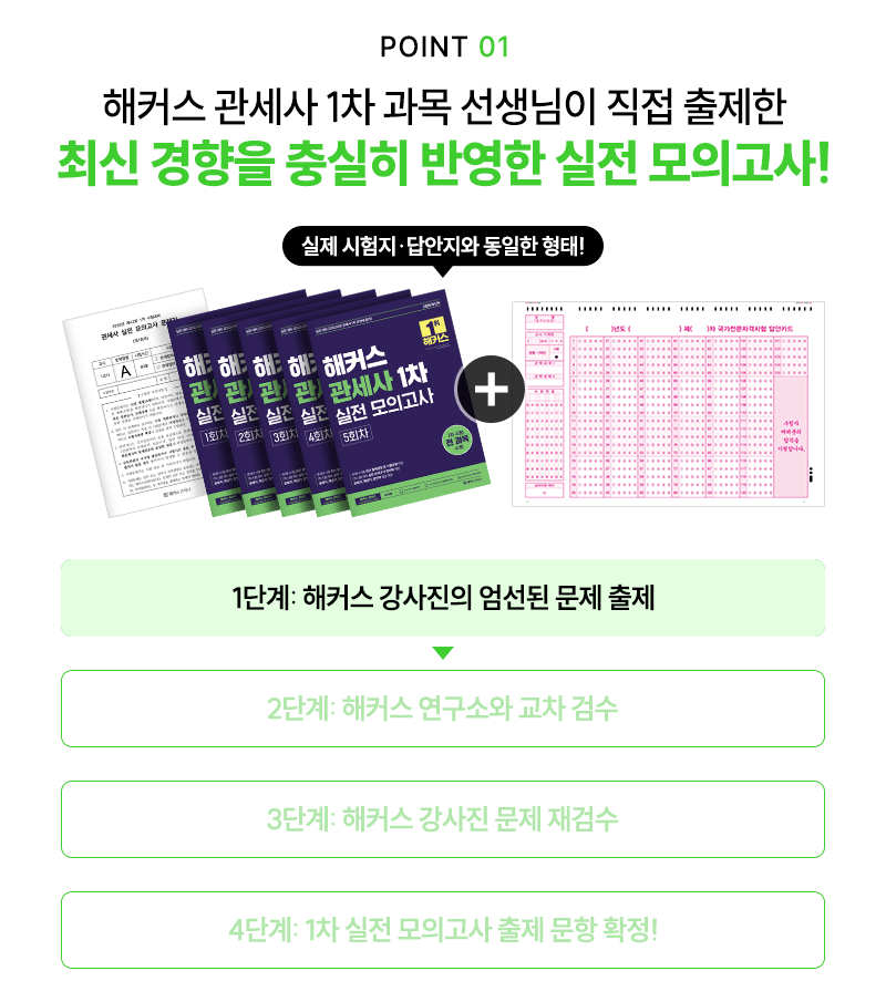 POINT 01 최신 경향을 충실히 반영한 실전 모의고사