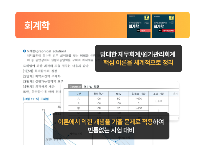 해커스 관세사 회계학 교재 특징