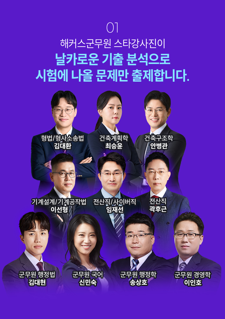 날카로운 기출 분석으로 시험에 나올 문제만 출제합니다