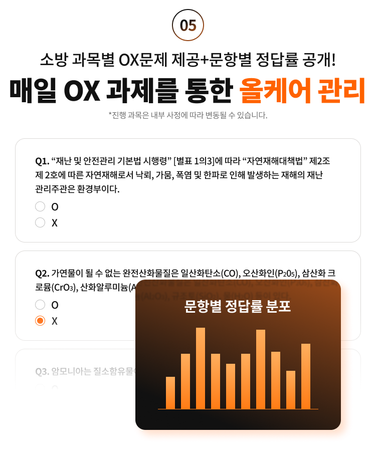 매일 OX 과제를 통한 올케어 관리