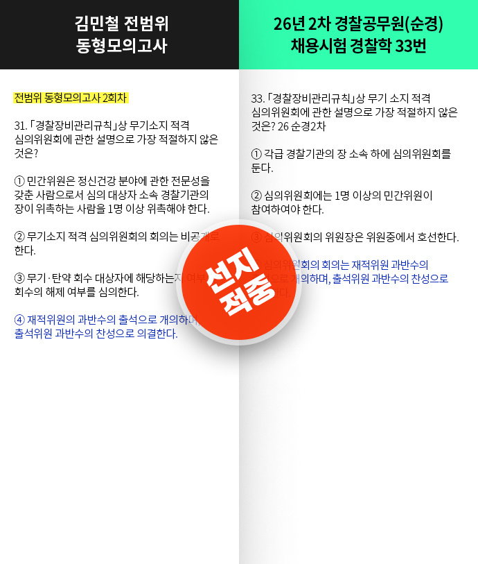 적중 슬라이드