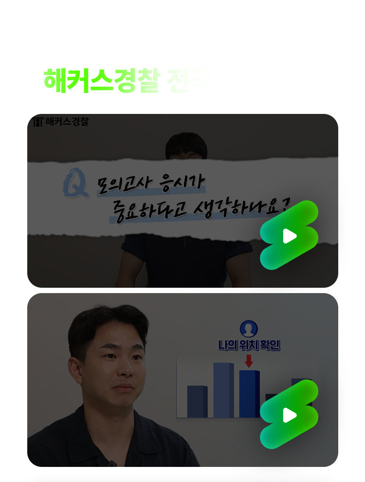 해커스경찰 합격예측 전국 모의고사