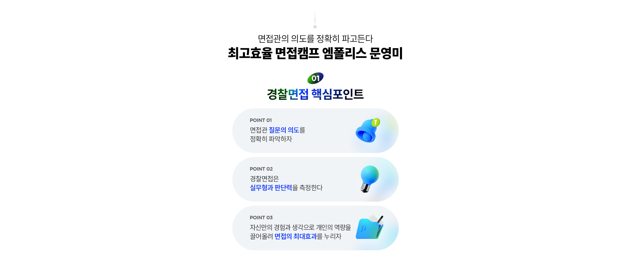 최고효율 면접캠프 엠폴리스 문영미 경찰면접 핵심포인트