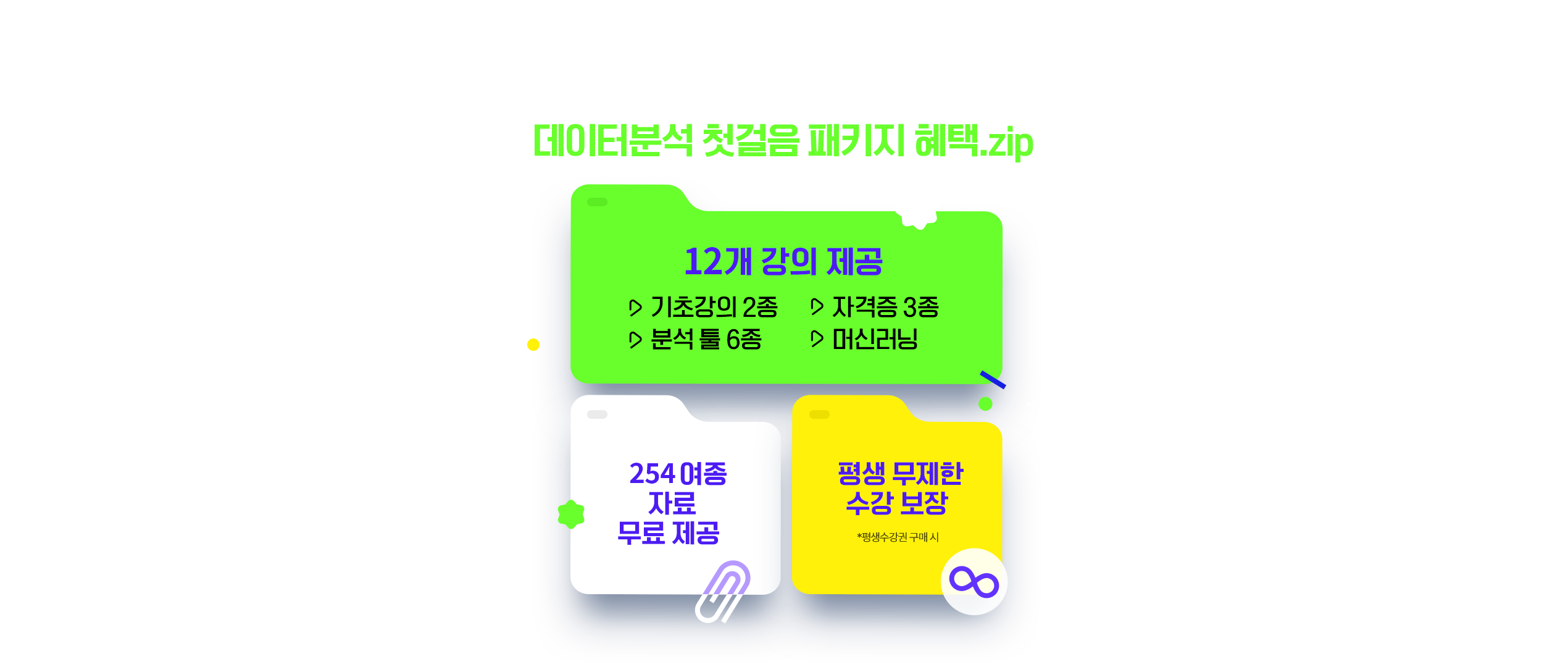 데이터분석 첫걸음 패키지 혜택