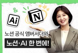 노션 올인원 패키지,<br/>문서 작성부터 노션 AI까지