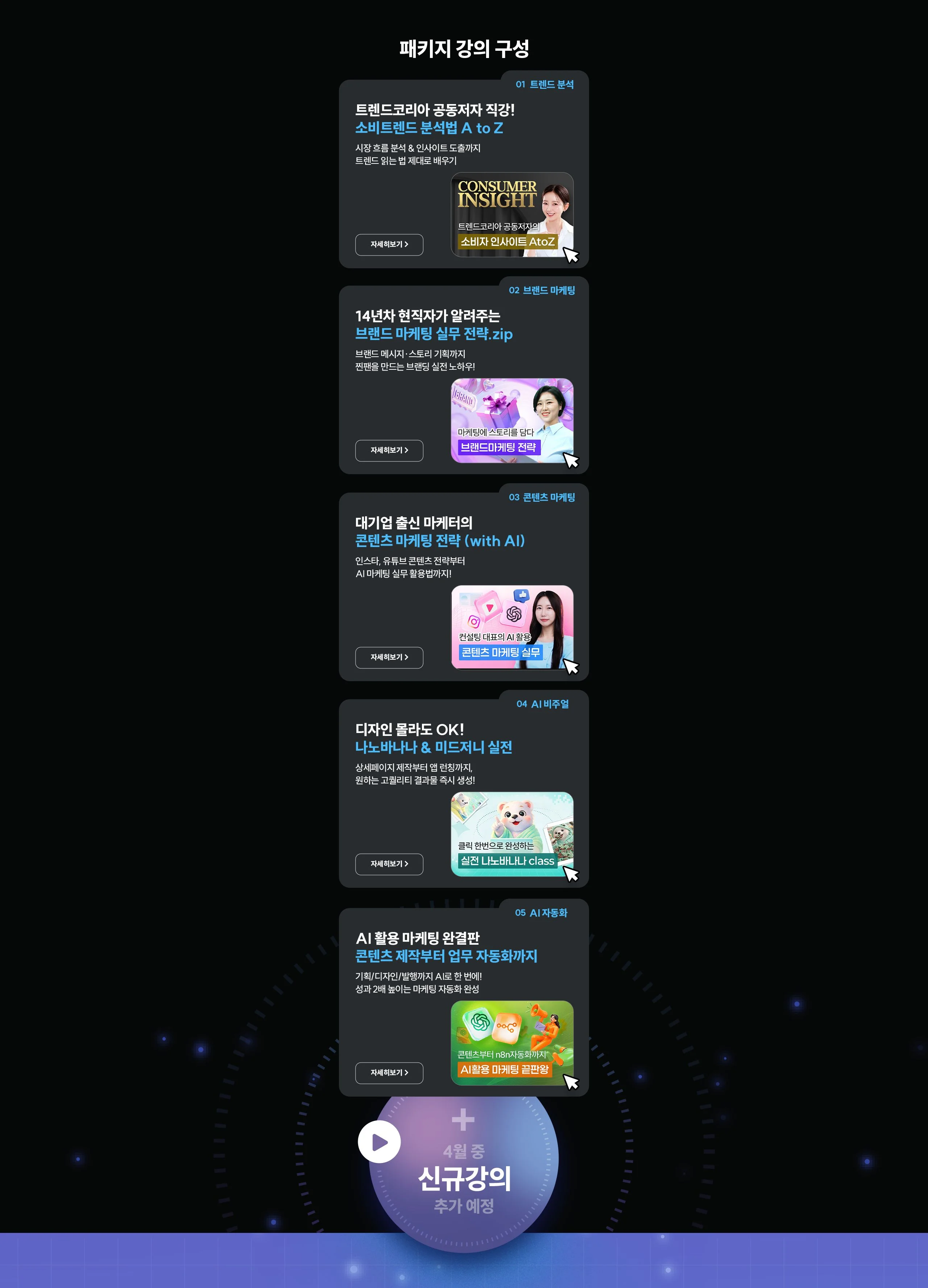 패키지 강의 구성