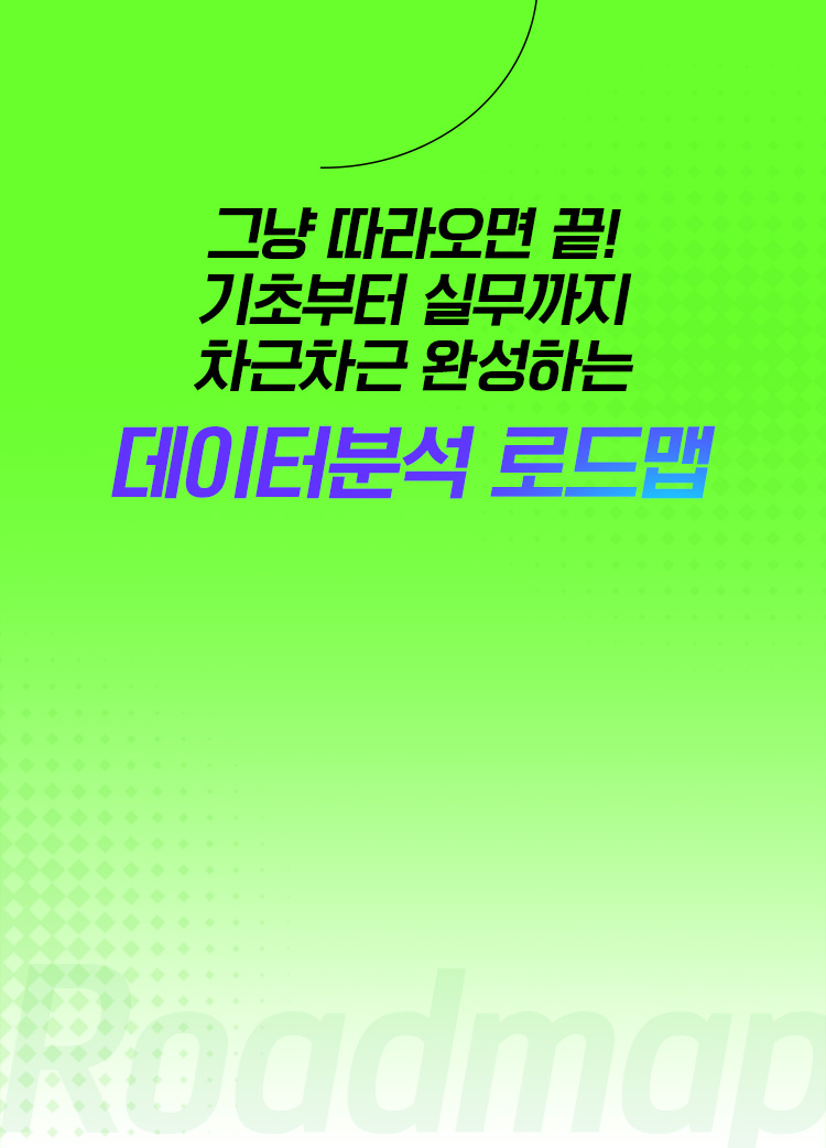 데이터분석 로드맵