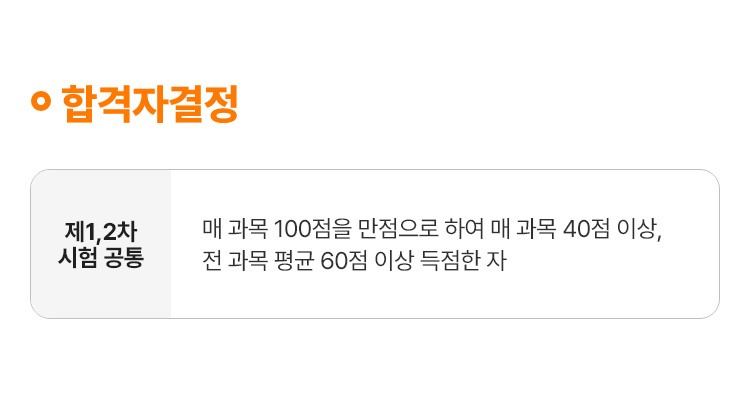 합격자결정 및 부분 합격제