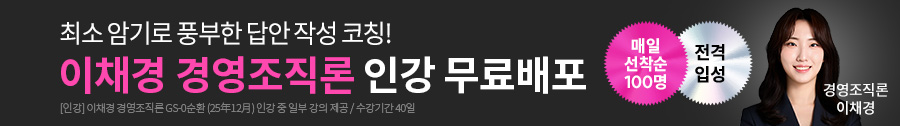 노무사 이채경 경영조직론 입성 프로모션