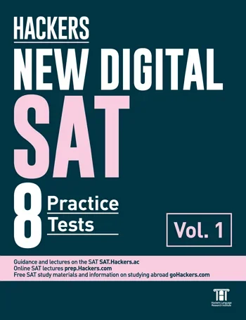 HACKERS NEW DIGITAL SAT 8 Practice Tests Vol.1 교재 | 원어100% Digital SAT 인강