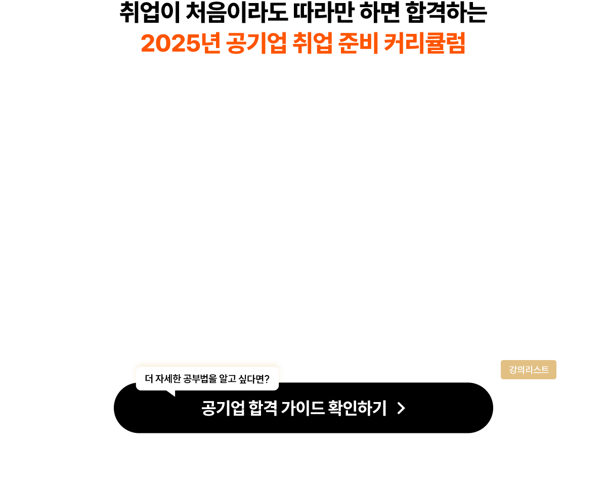 2025년 공기업 취업 준비 커리큘럼