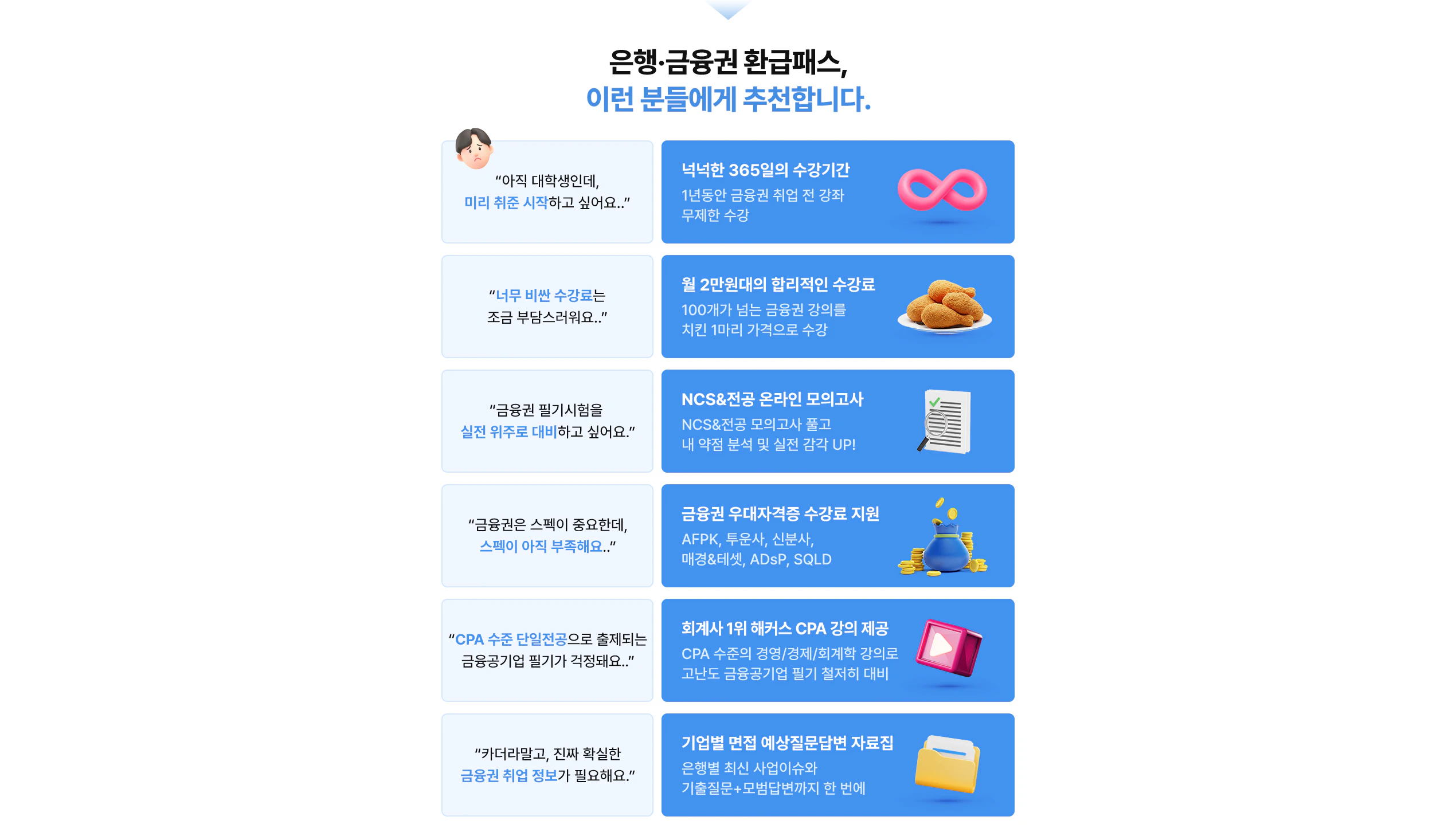 은행·금융권 취업 100% 수강료 환급 패스