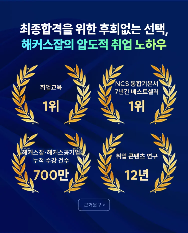 해커스잡만의 압도적인 취업 노하우