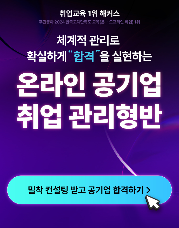 온라인 공기업 1:1 맞춤관리반