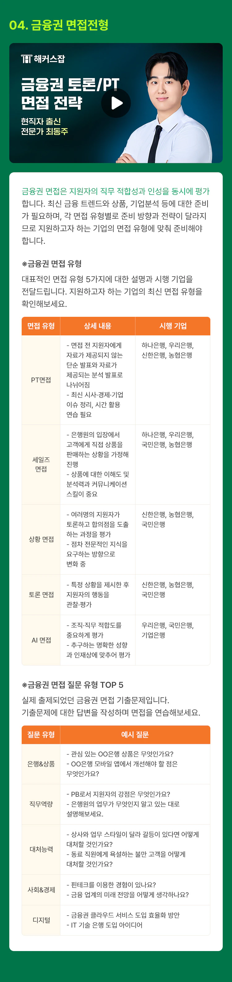 해커스잡 금융권취업 합격가이드